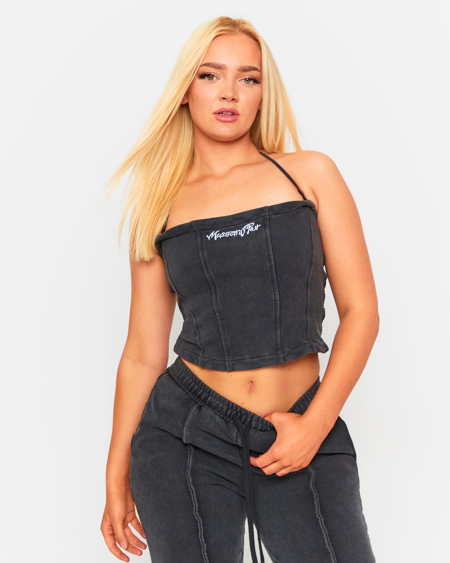 "Silverloom" Bando Top