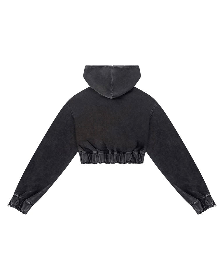 "Silverloom" Cropped Hoodie