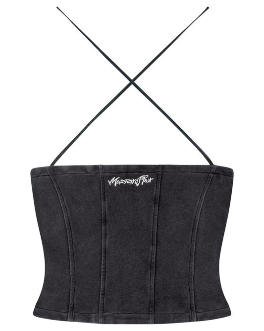 "Silverloom" Bando Top